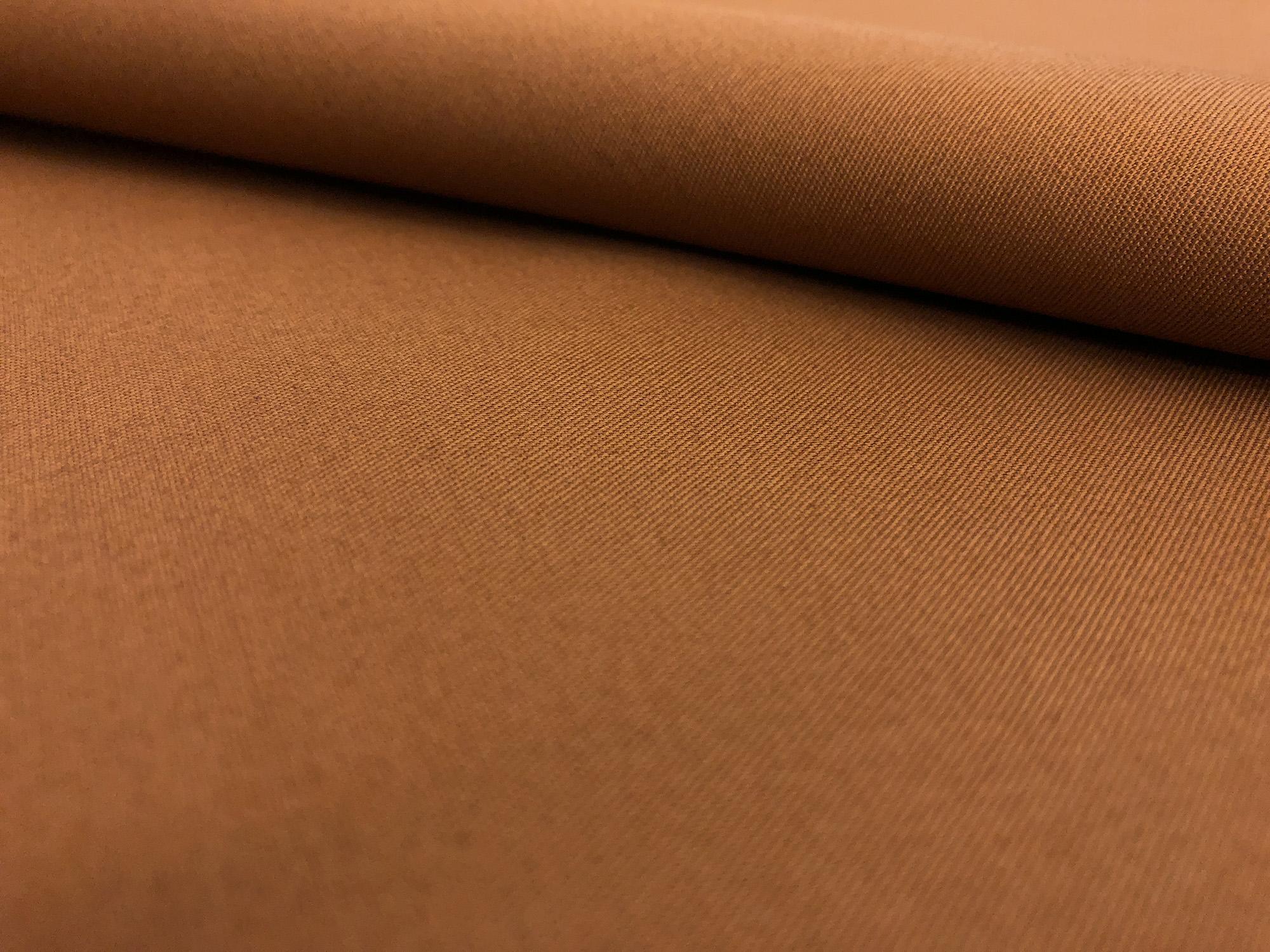 Combed Cotton Fineline Twill in Walnut0