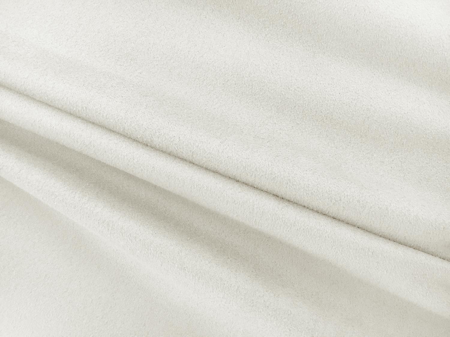 Stretch Suede with Scuba Backing in White0