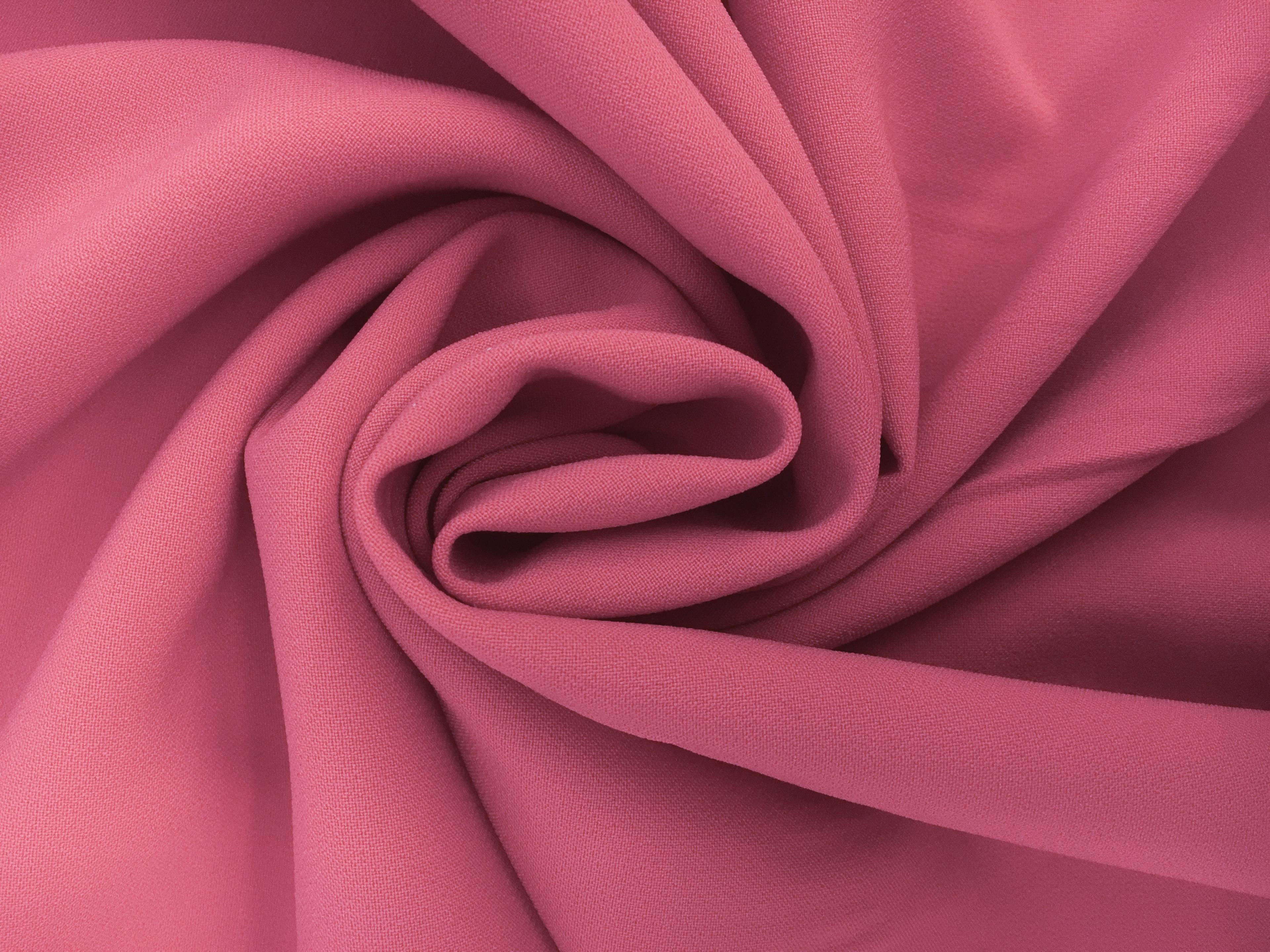 Polyester Stretch Crepe in Carnation Pink