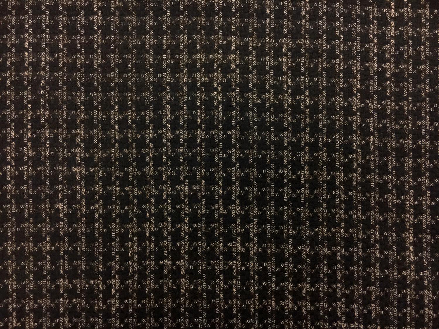 Italian Wool Bamboo Blend Novelty Suiting in Espresso 0