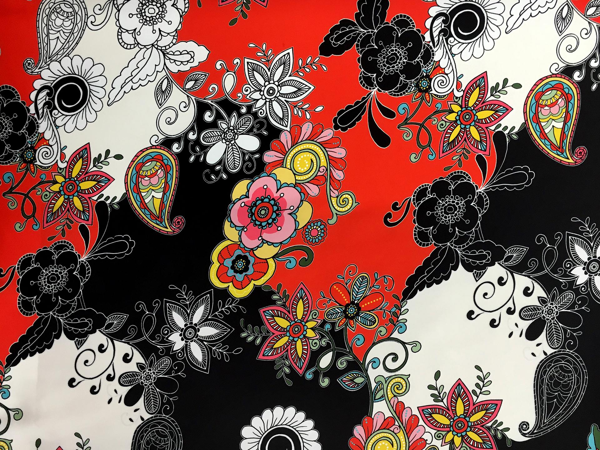 Printed Polyester and Nylon Mikado0