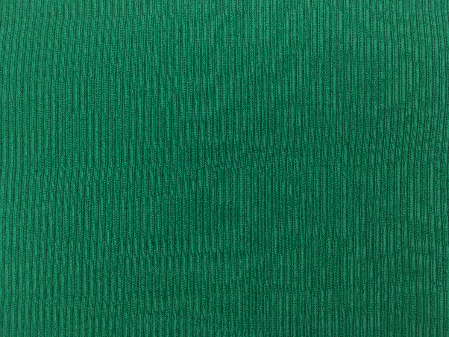 Virgin Wool Rib Knit in Emerald0