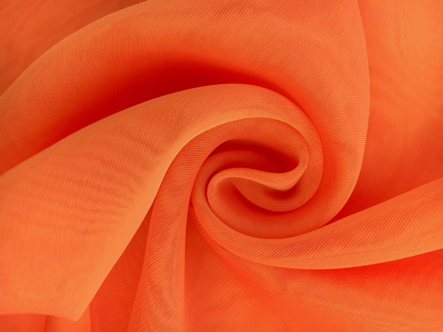 Iridescent Polyester Chiffon in Sorbet0