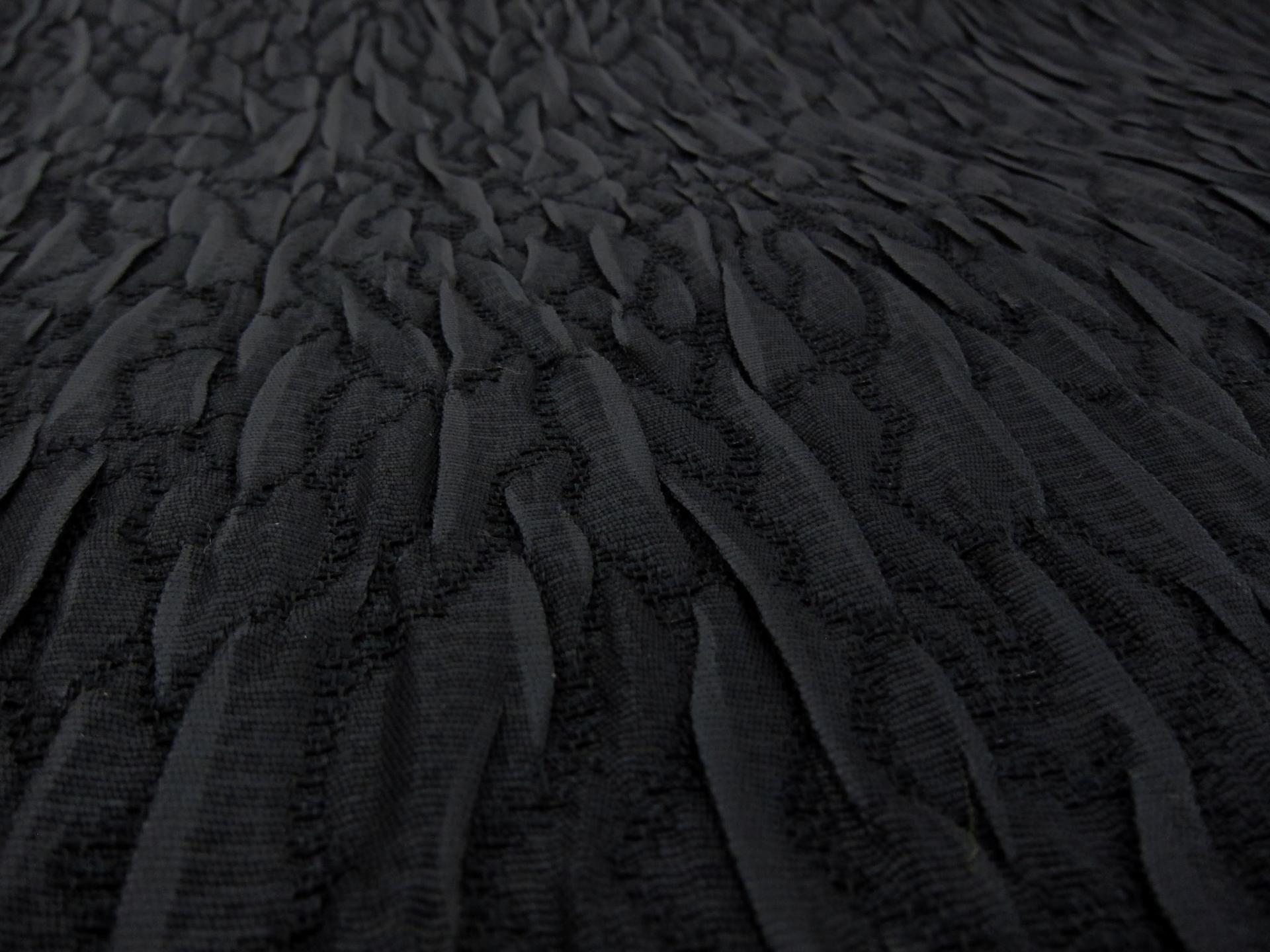 Swiss Stretch Polyester and Nylon Blend Cloqué0