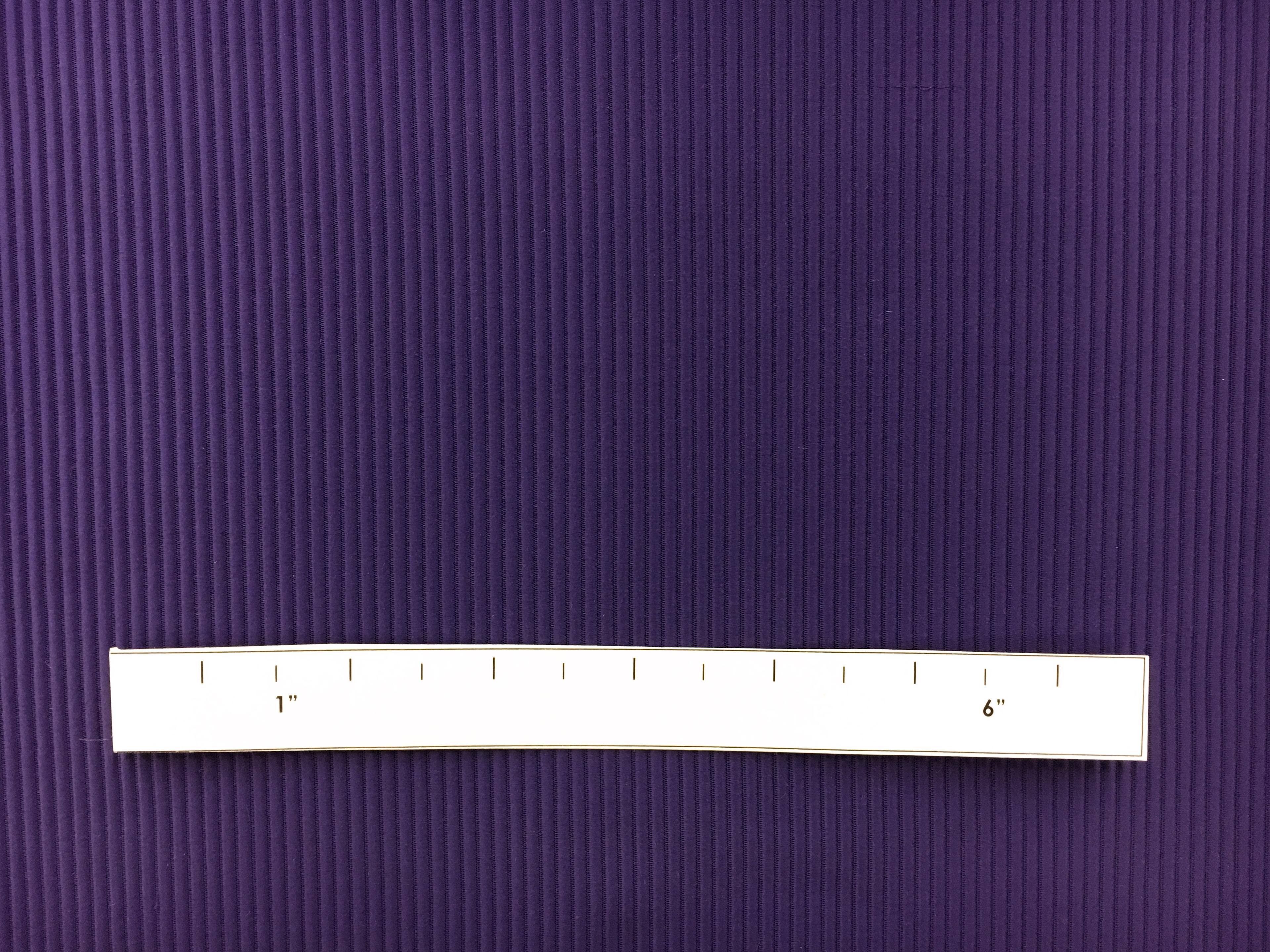 Italian Cotton and Acetate Ottoman in Viola1