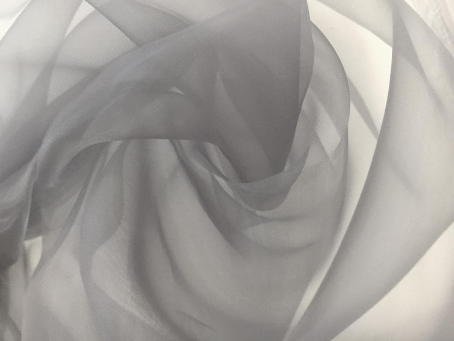 Japanese Polyester Extra Fine Organza in Grey0