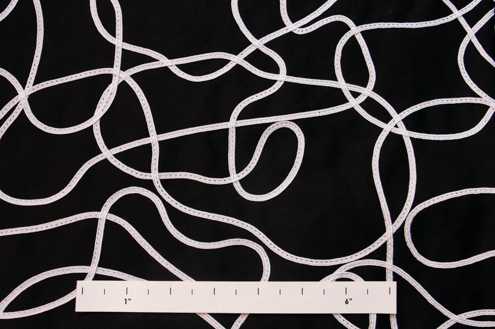 Ribbon Embroidered Cotton Lycra0