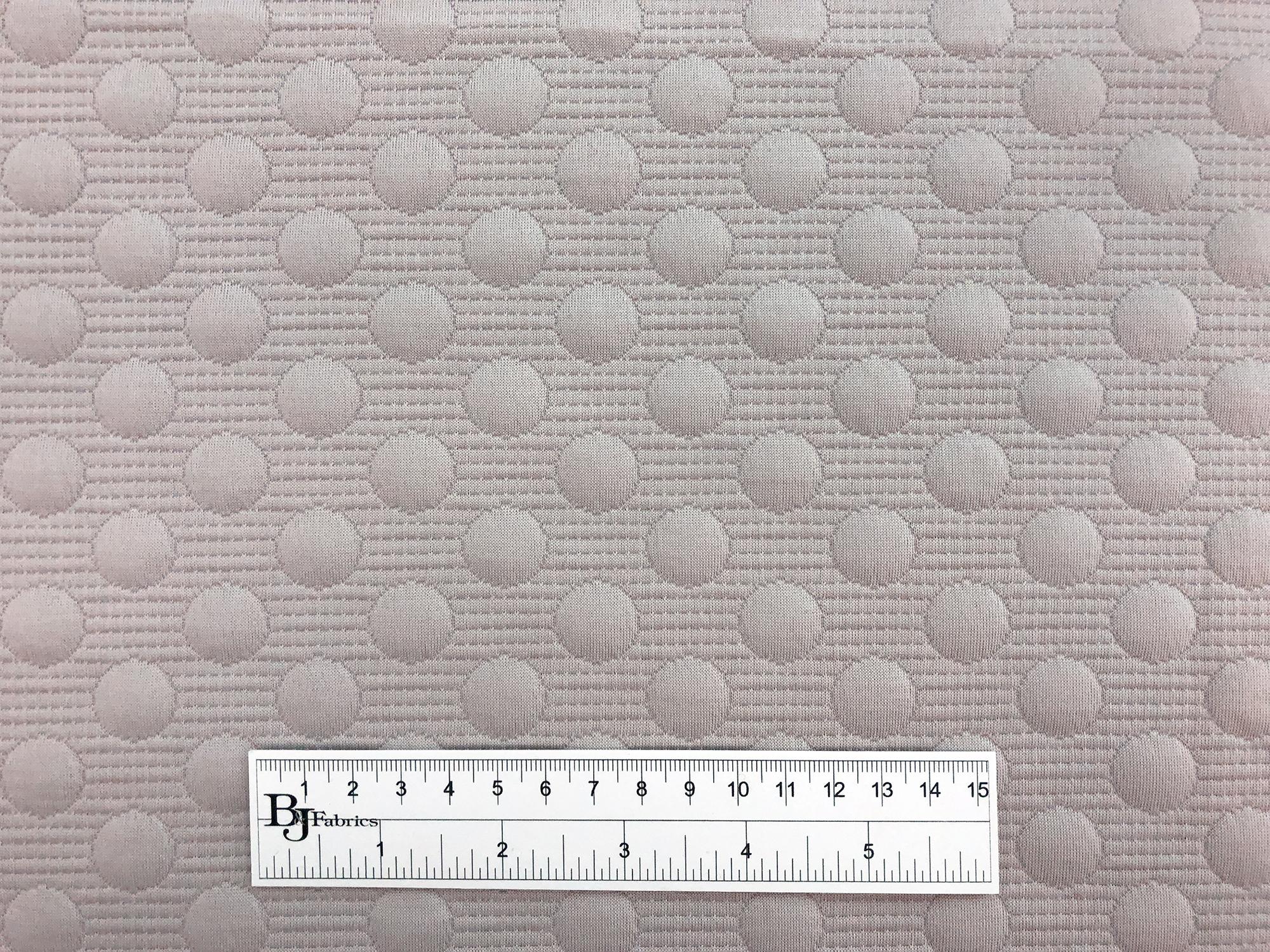 Poly Blend Novelty Dots Knit in Pebble3