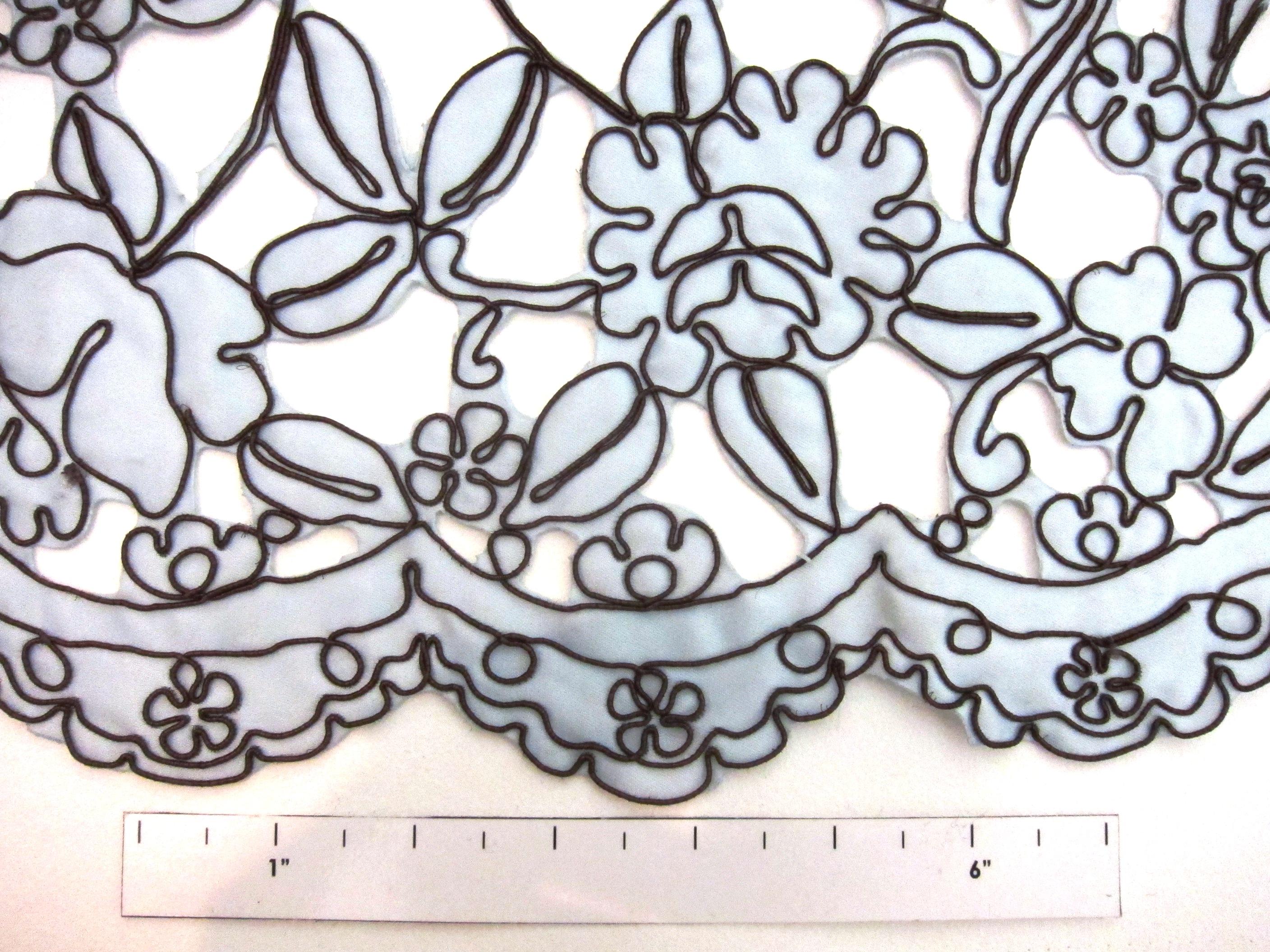 Laser Cut Corded Satin 1