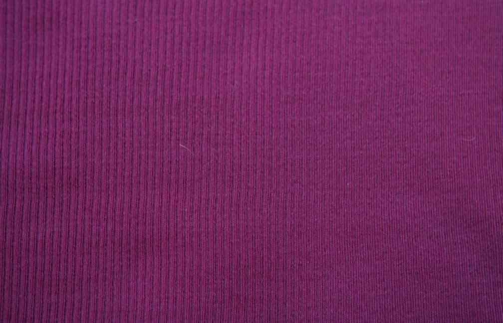 Virgin Wool Rib Knit in Magenta0