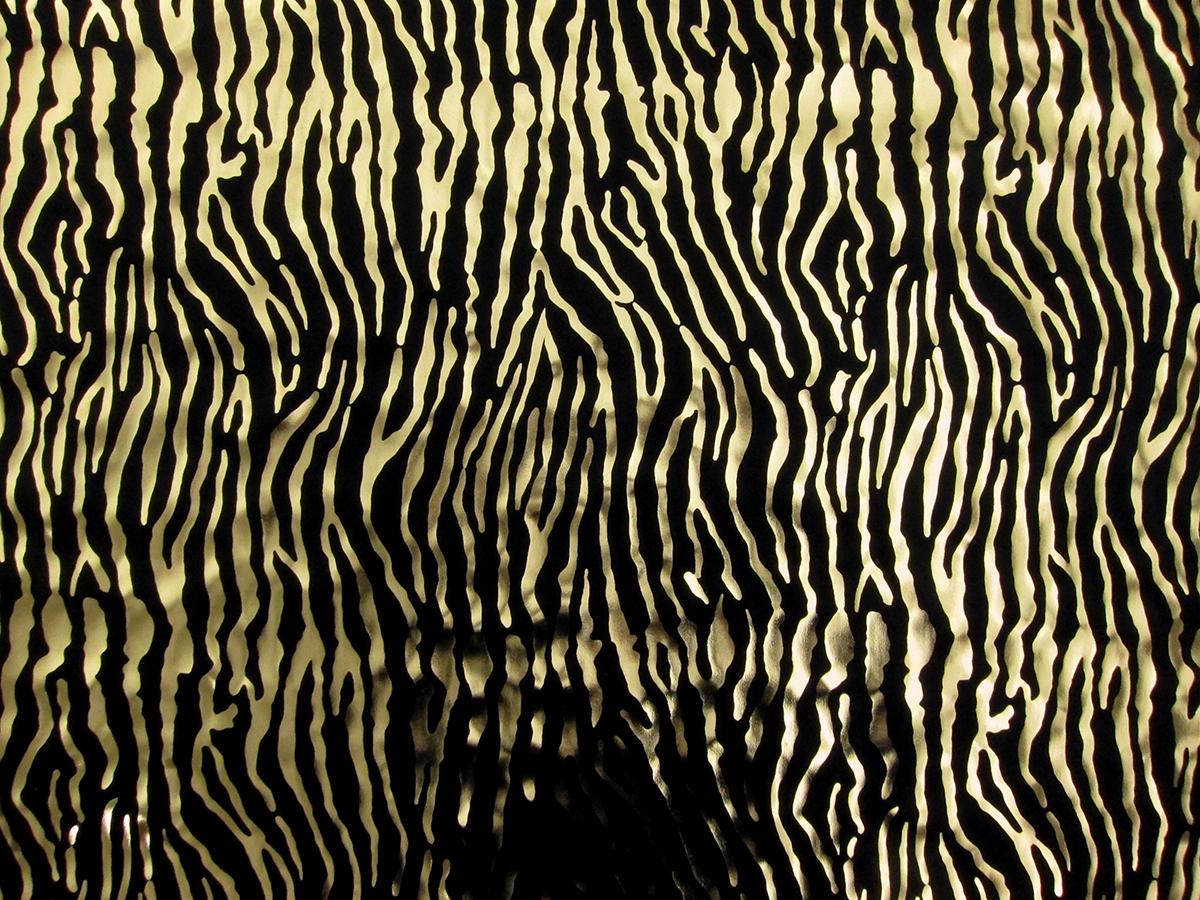 Metallic Printed Silk Charmeuse0