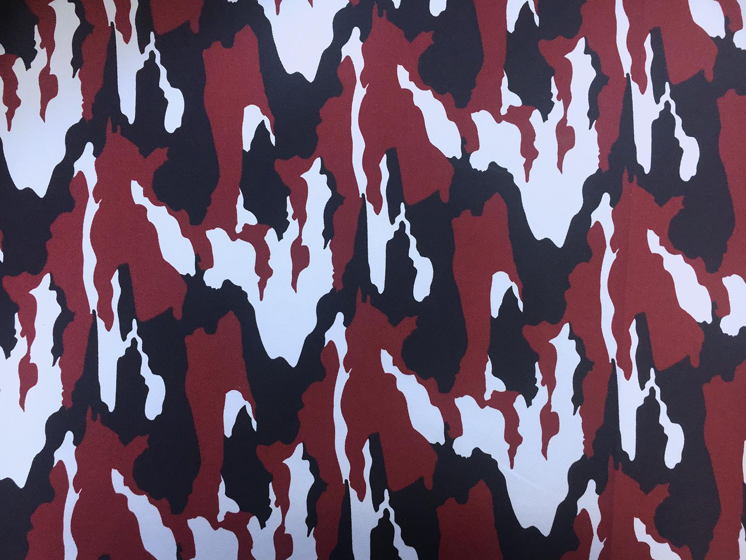 Cotton Oxford Shirting with Camouflage Print0