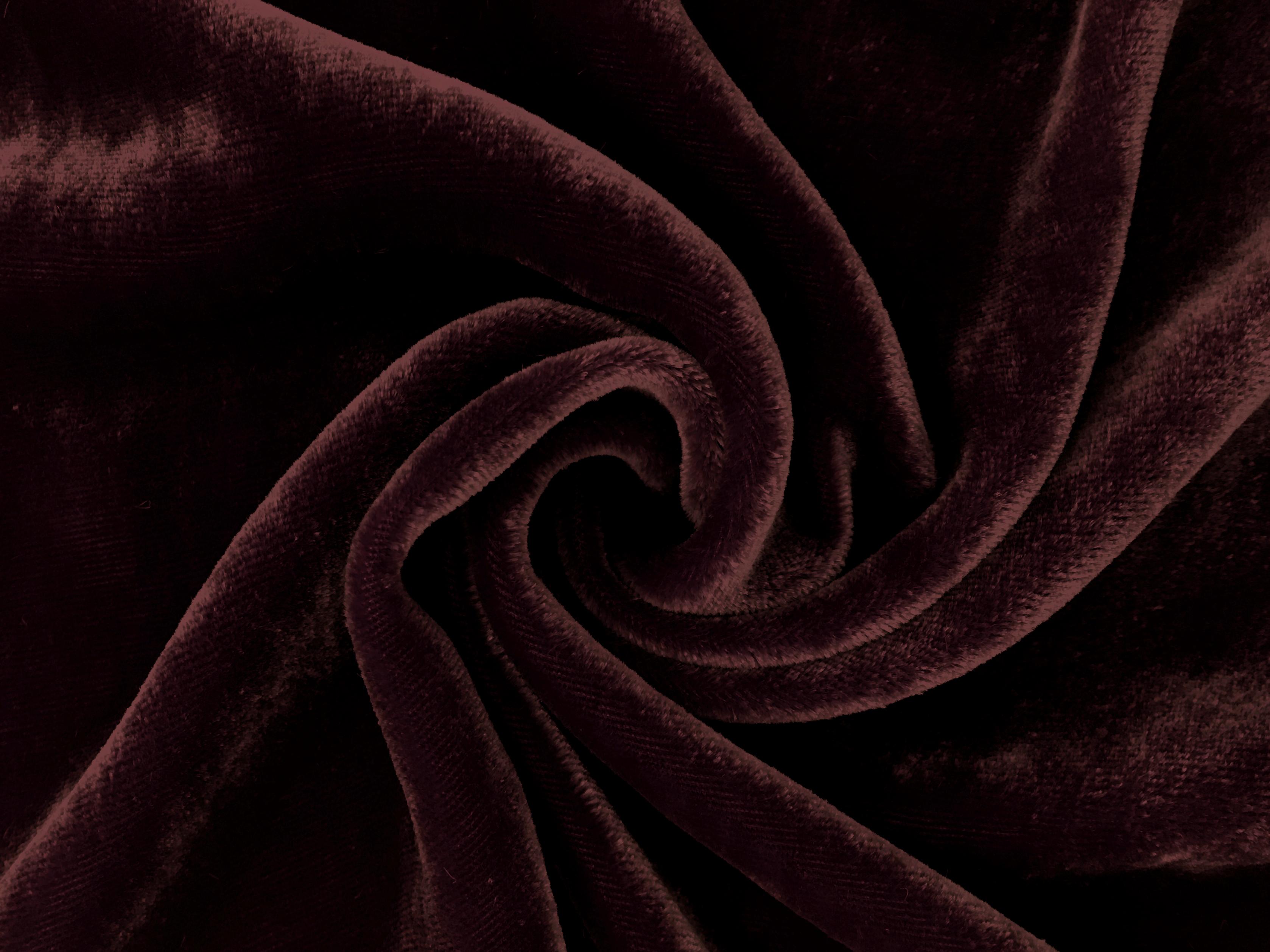 Silk and Rayon Velvet in Plum 0