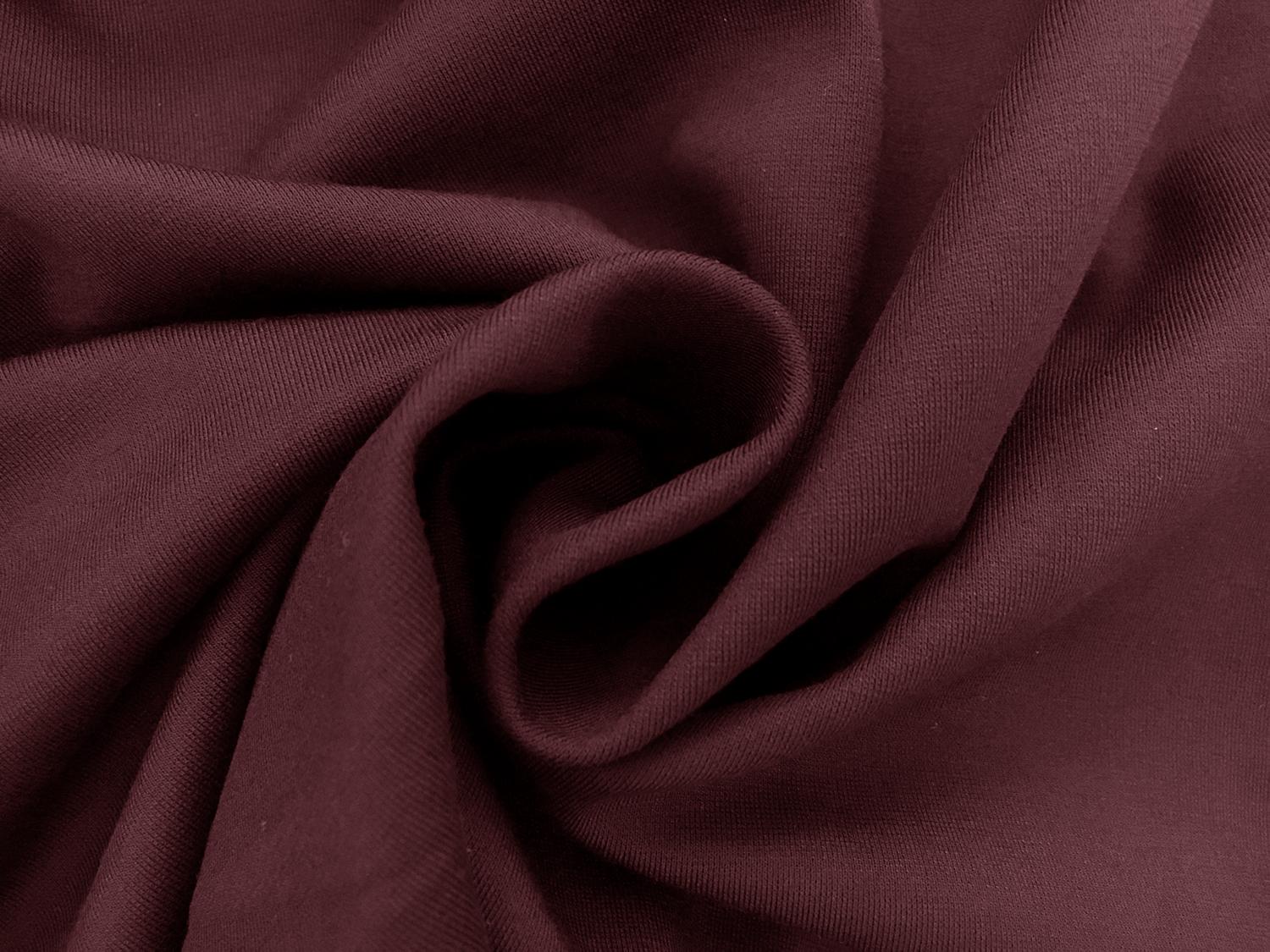 Lightweight Rayon Blend Ponte Knit in Wine2