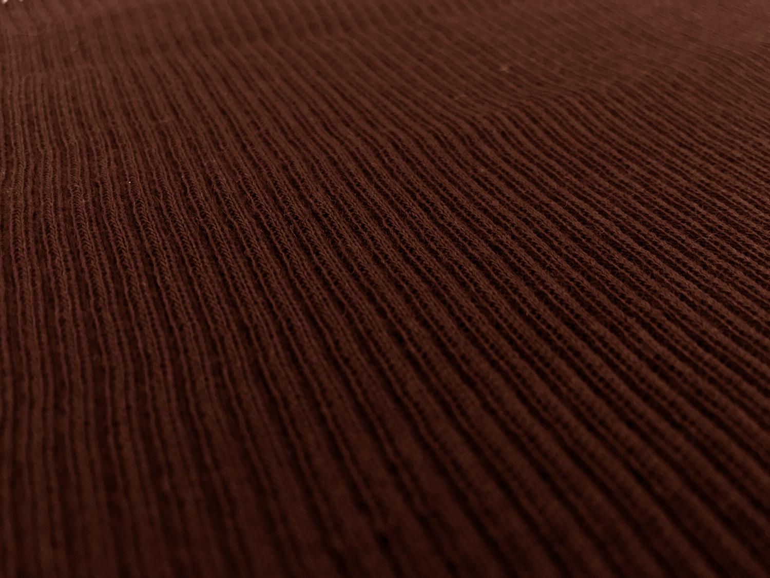 Virgin Wool Rib Knit in Burnt Umber2