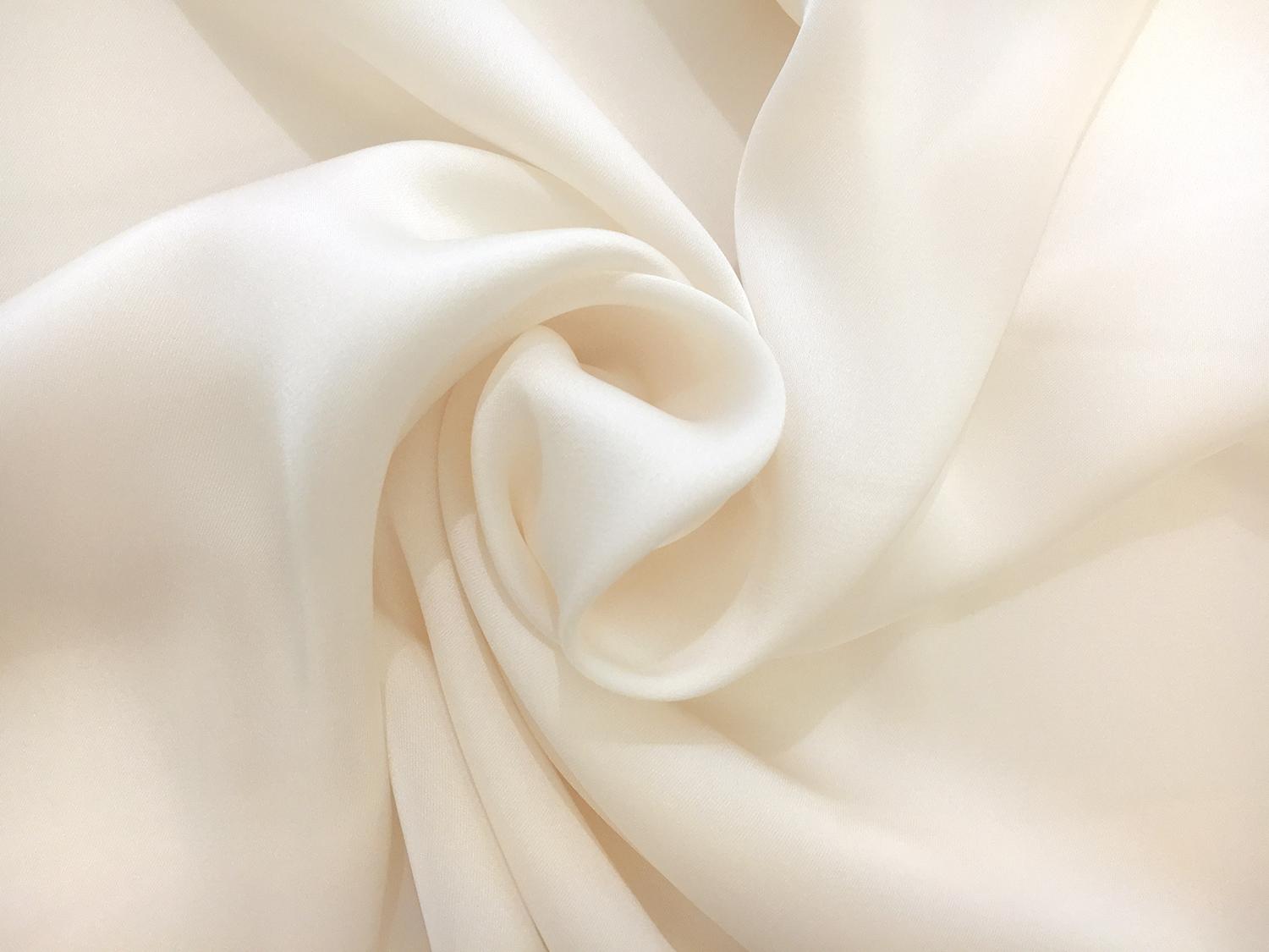 Japanese Polyester Charmeuse in Ivory1