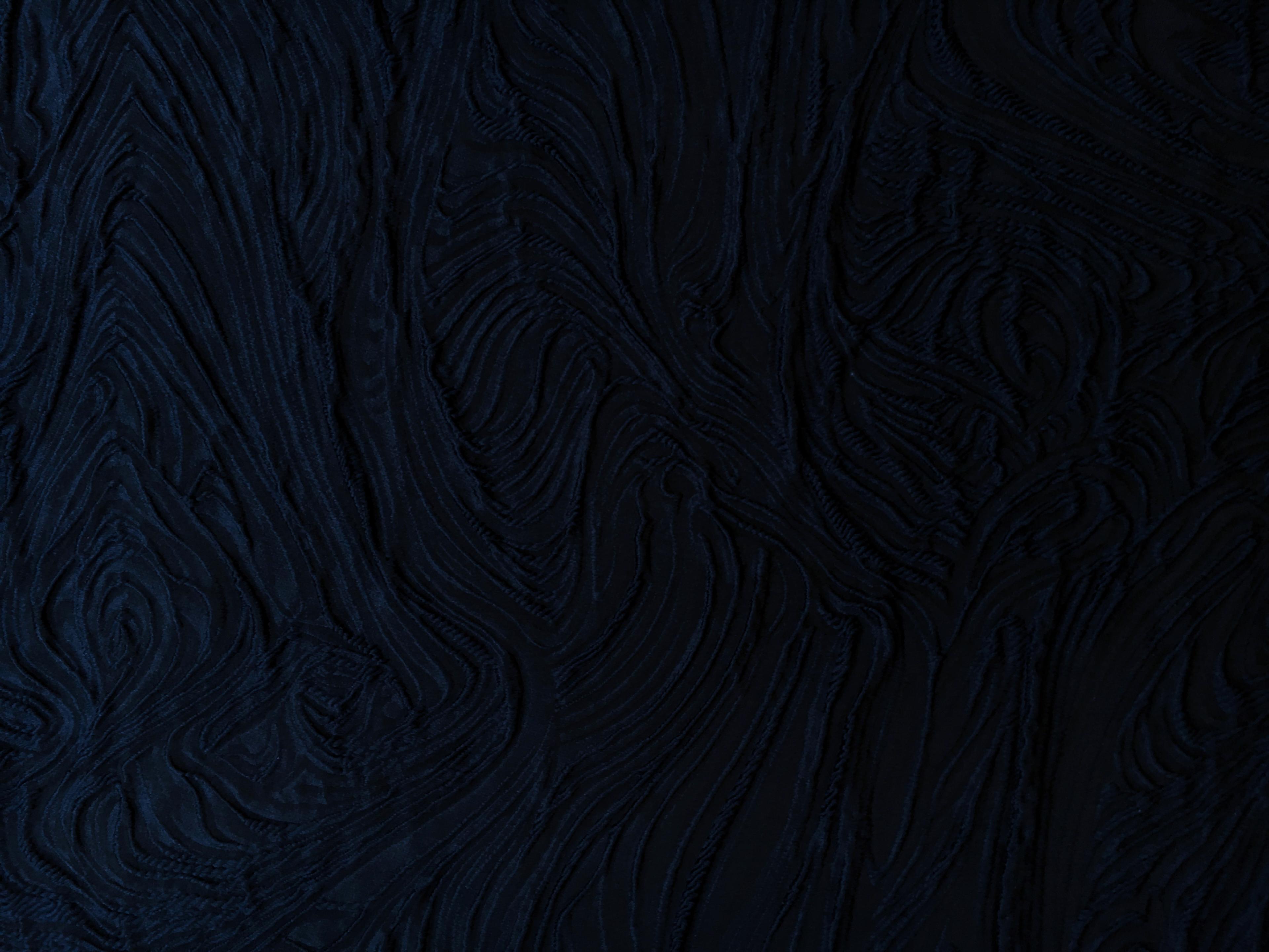 Silk and Polyester Blend Cloqué Brocade with Wave Texture0