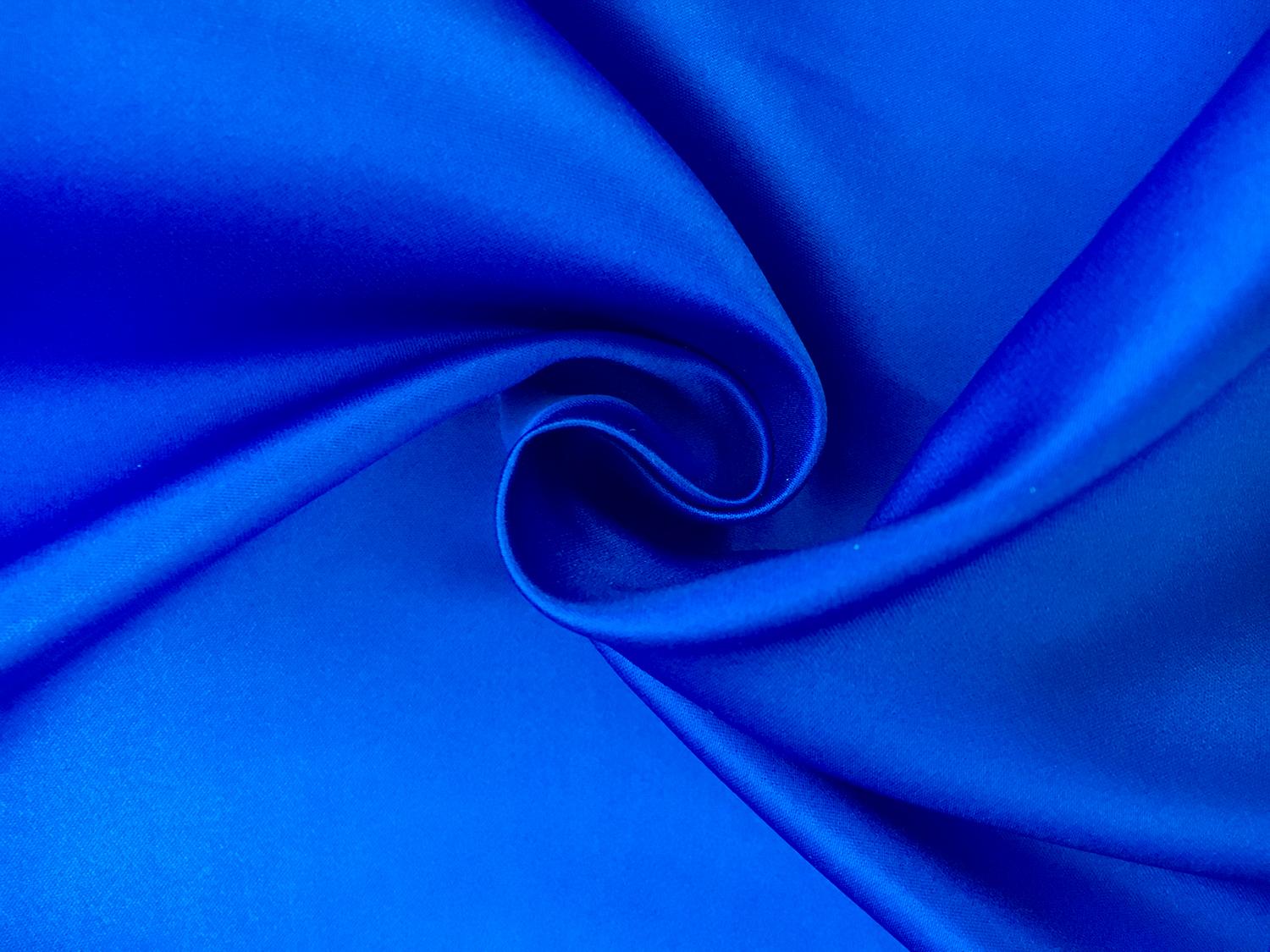 Pure Silk Double Face Satin in Royal Blue0