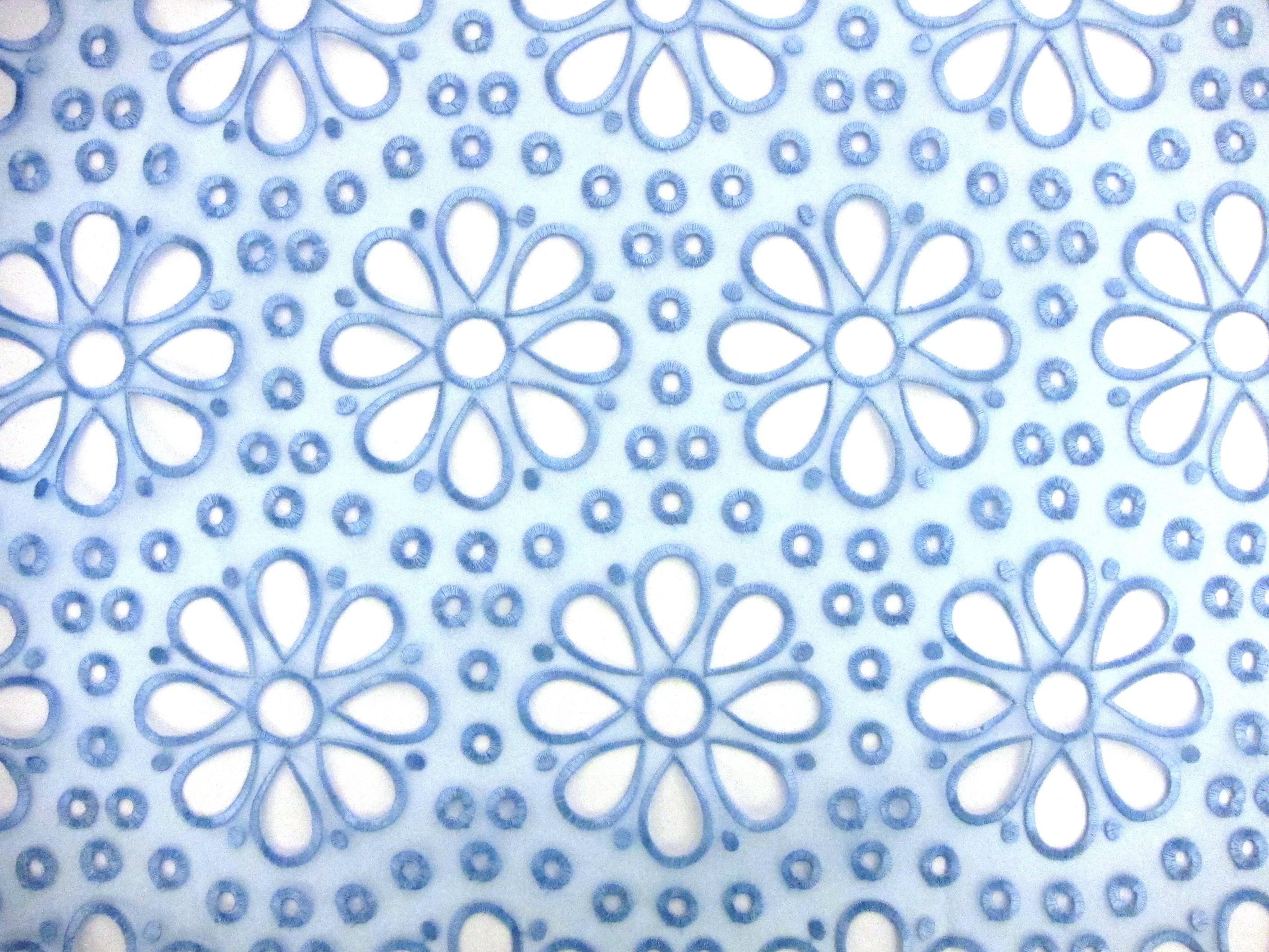 Embroidered Polyester Organza0