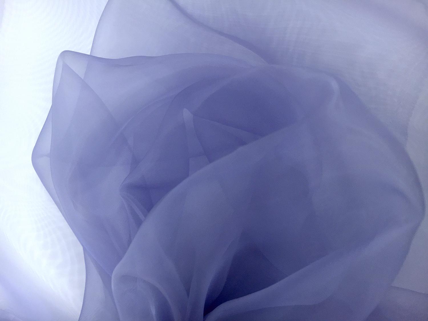 Japanese Polyester Extra Fine Organza in Wisteria0
