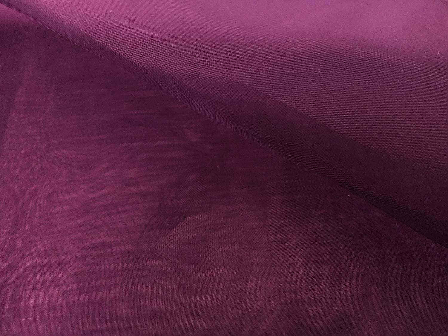 Japanese Polyester Extra Fine Organza in Plum2