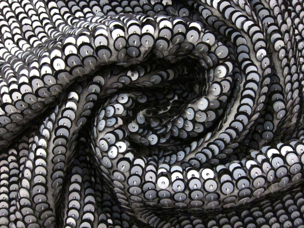 Layered Sequins on Silk Chiffon 1