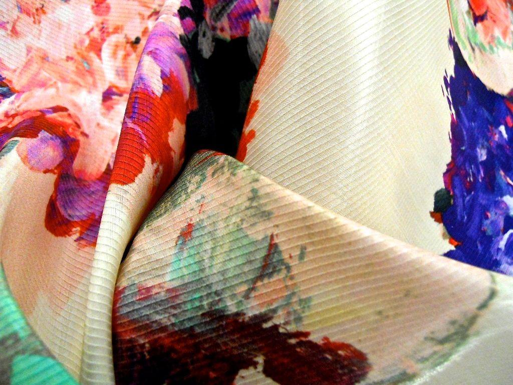 Liquid Look Printed Silk Blend Twill3