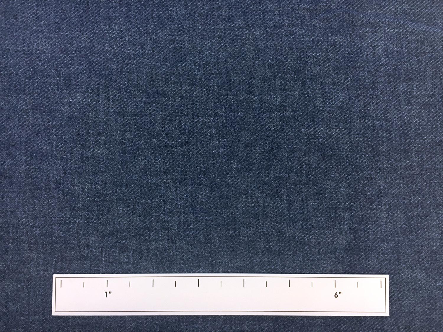 Poly Cotton Linen Blend Twill in Indigo3