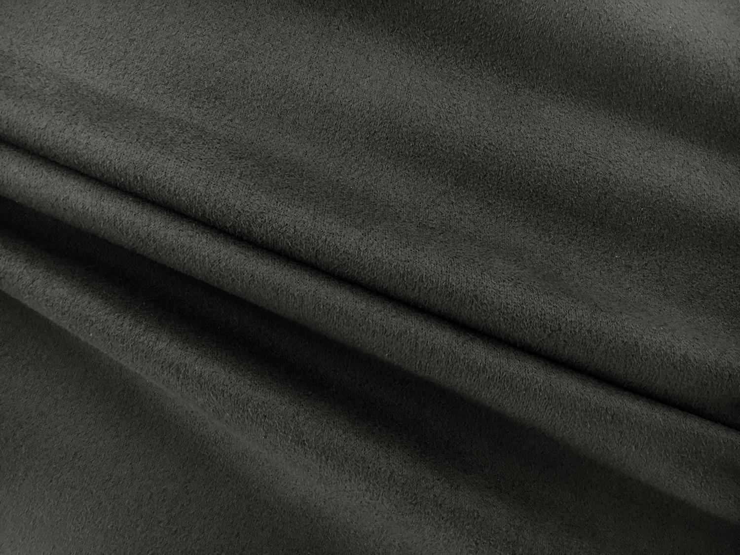 Stretch Suede with Scuba Backing in Black0