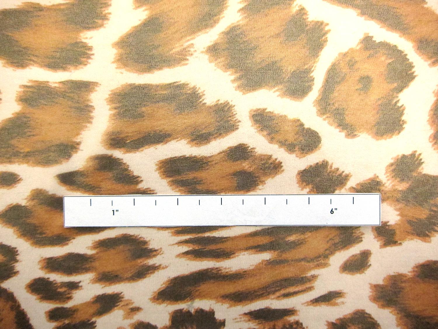 Printed Metallic Silk Chiffon1