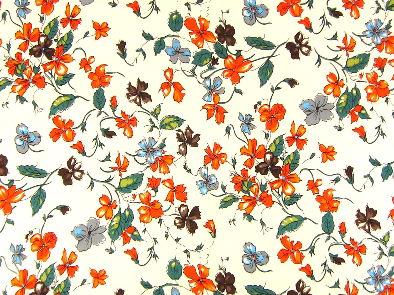 Printed Silk Charmeuse0