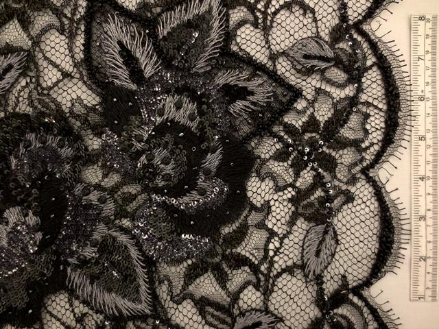 Beaded Chantilly Lace0