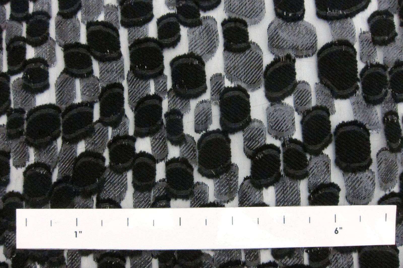 Metallic Fil Coupé Silk Chiffon1