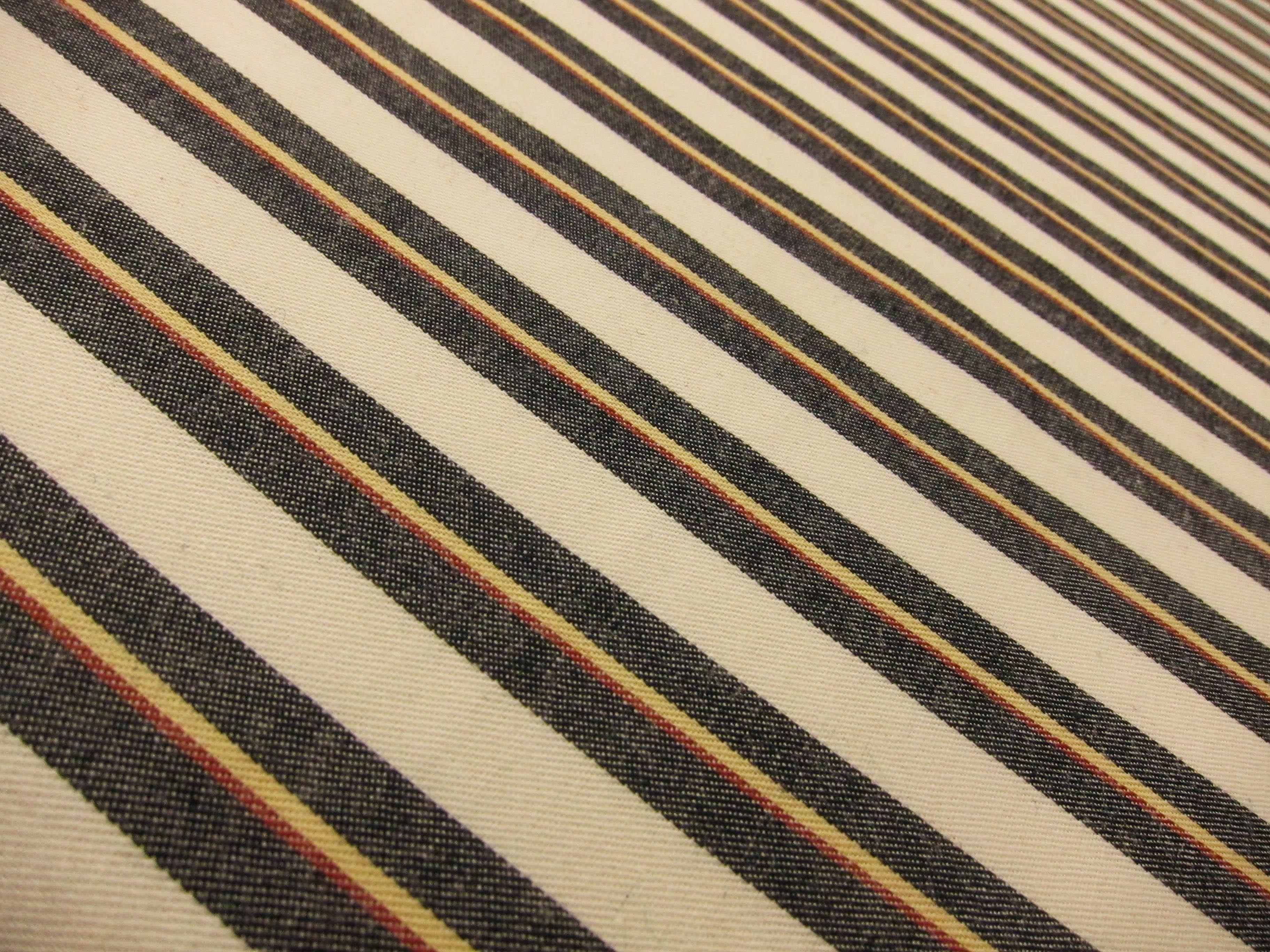 Japanese Cotton Twill Woven Stripe0