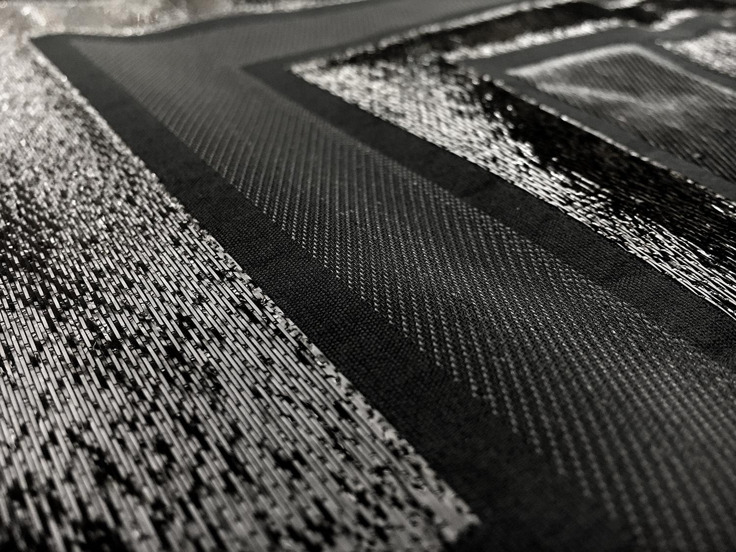 Metallic Geometric Jacquard Brocade in Black2