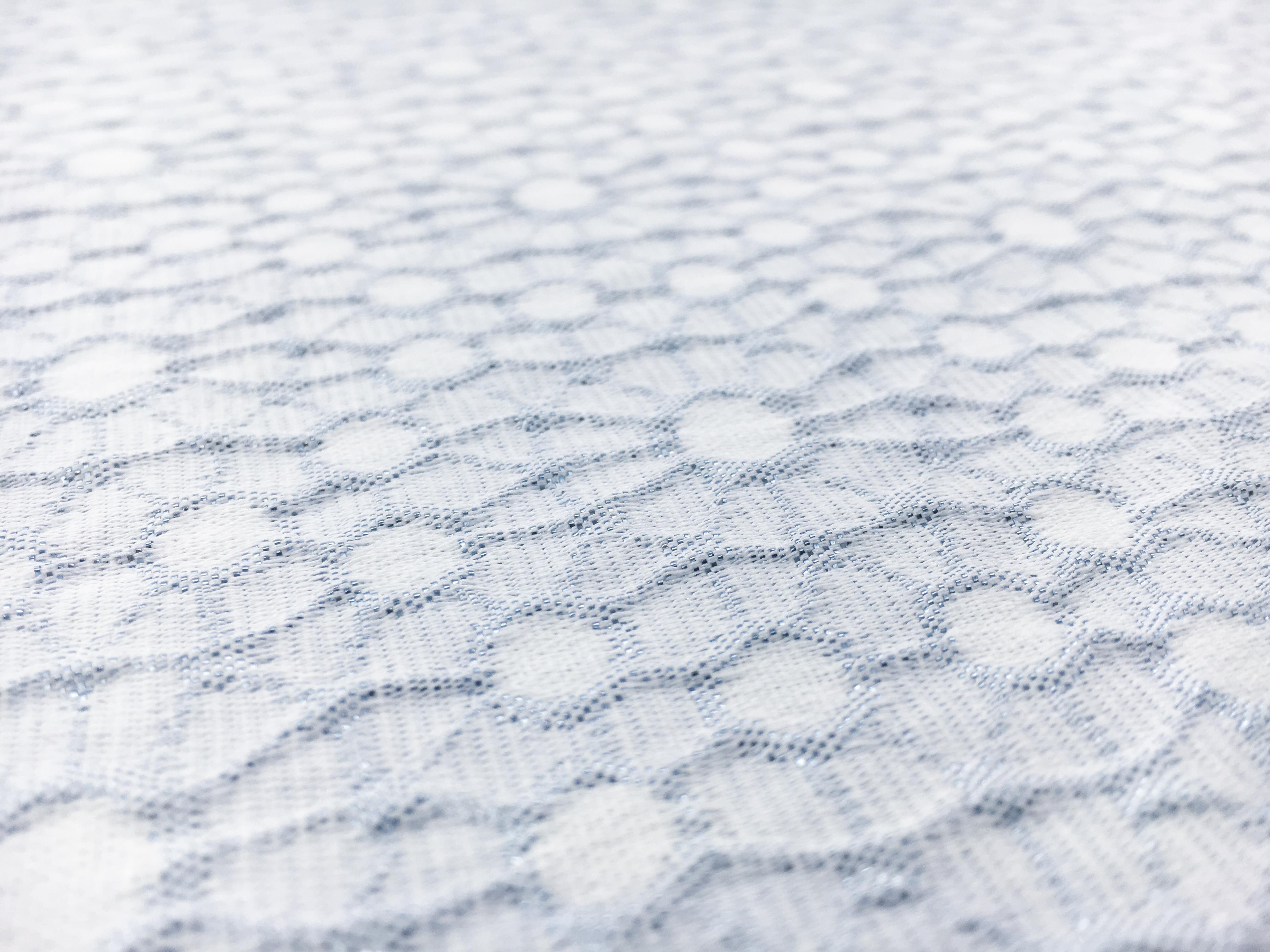 Metallic Acetate Blend Brocade in Baby Blue0