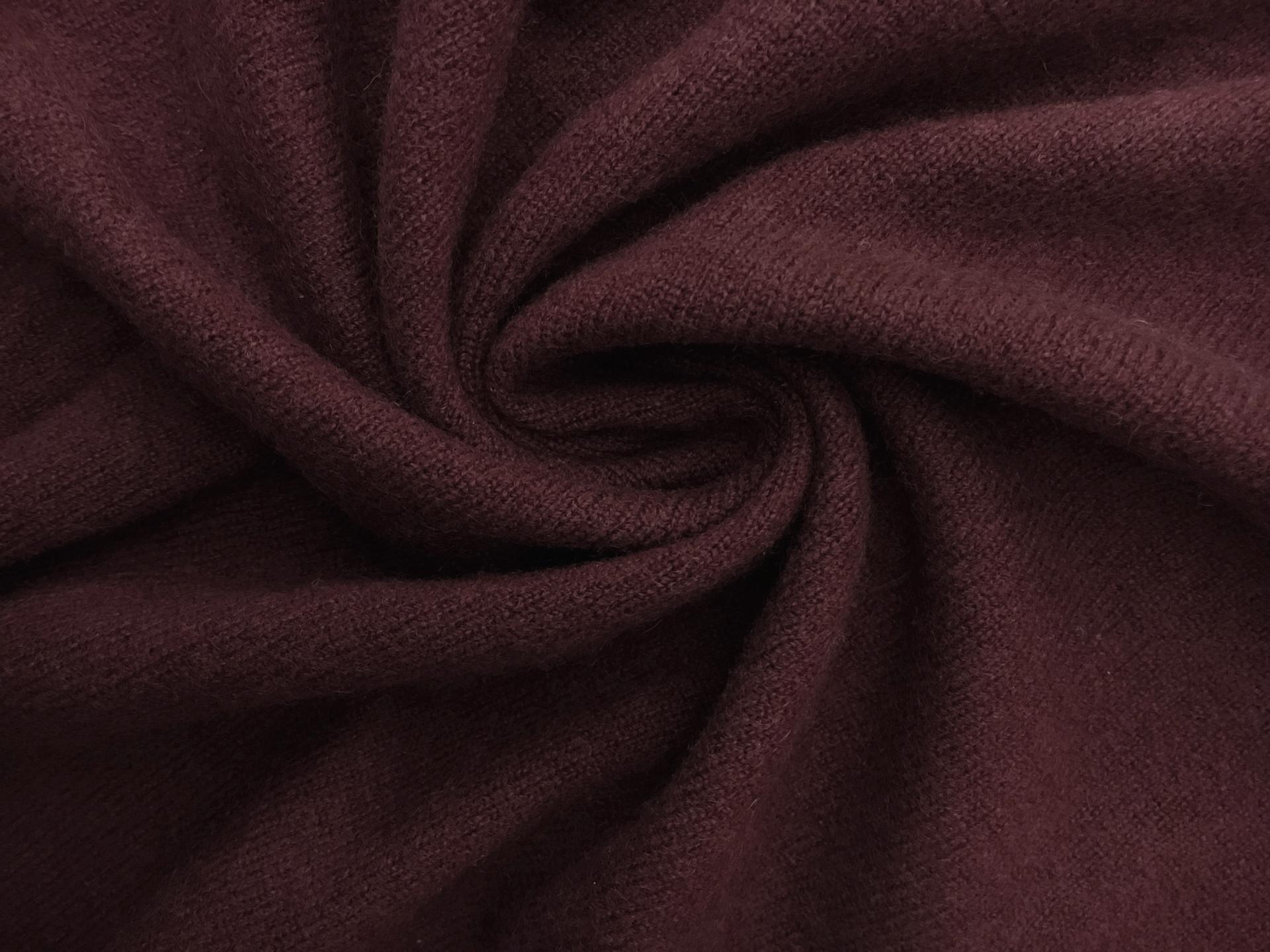 Wide Width Cashmere Knit in Merlot0