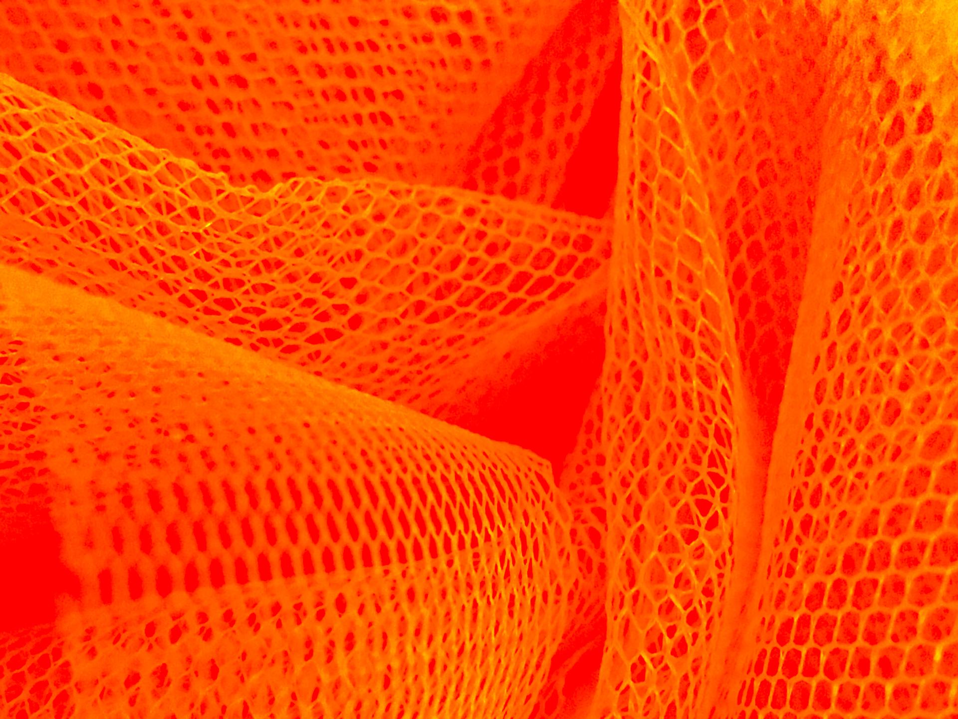 Italian Tutu Tulle in Arancio Flo0