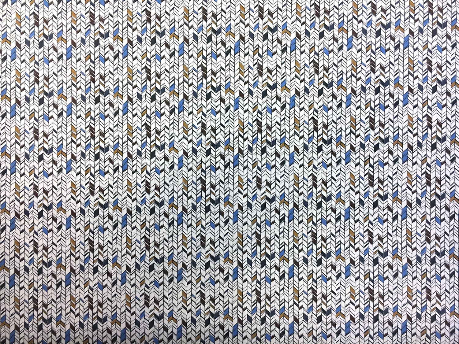 Cotton Broadcloth With Small Geometric Print0