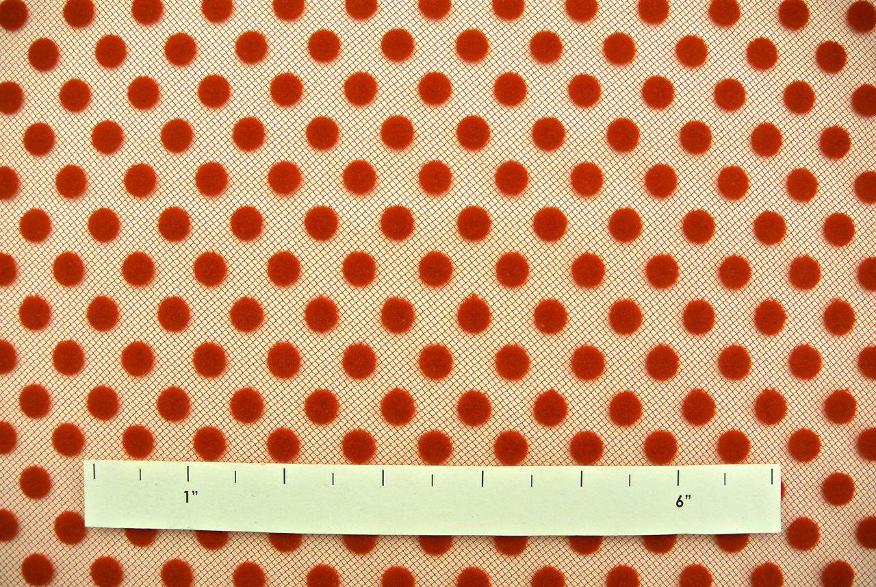 Polka Dotted Flocked Tulle1