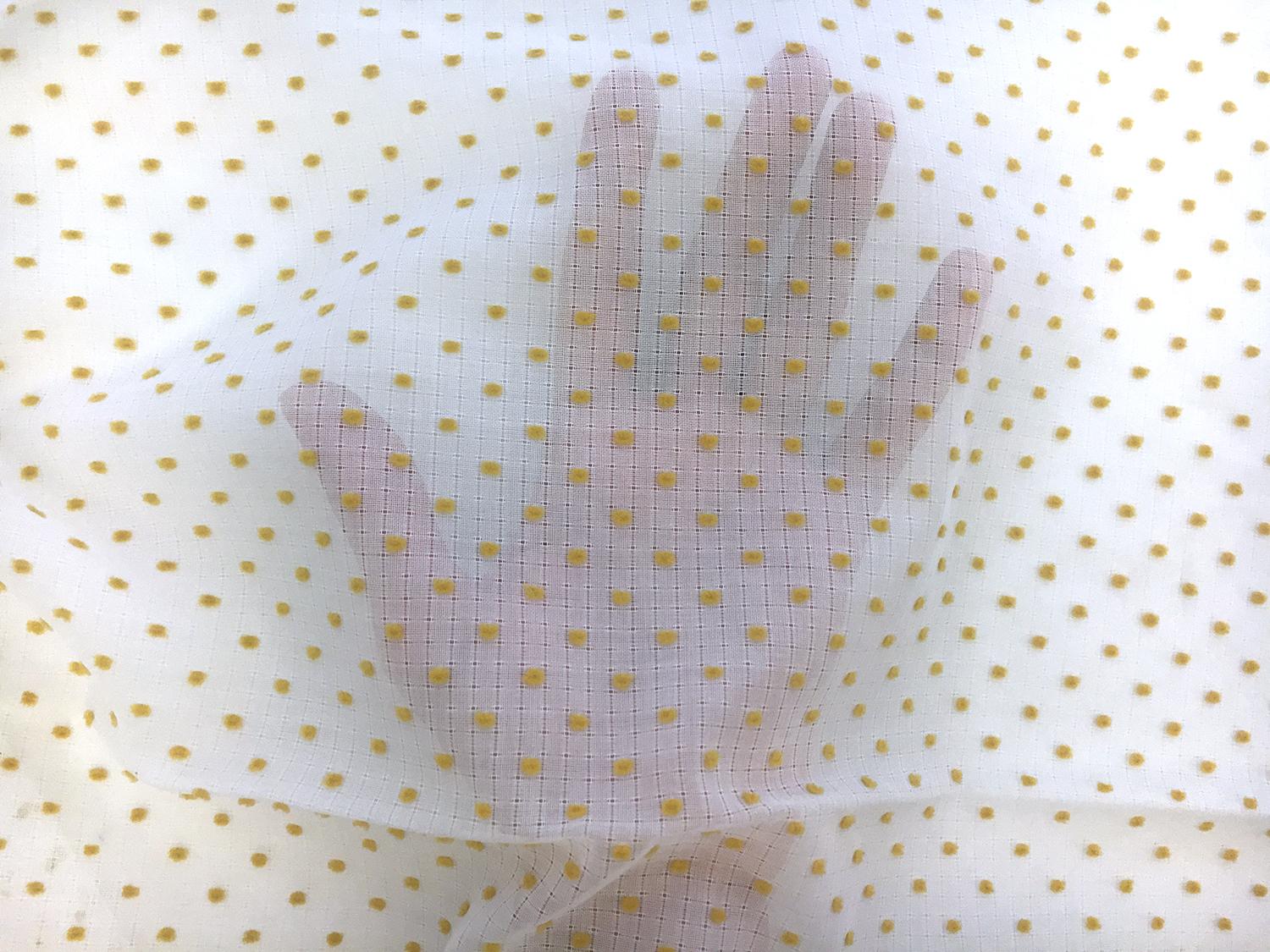 Cotton Plumetis in Toffee2