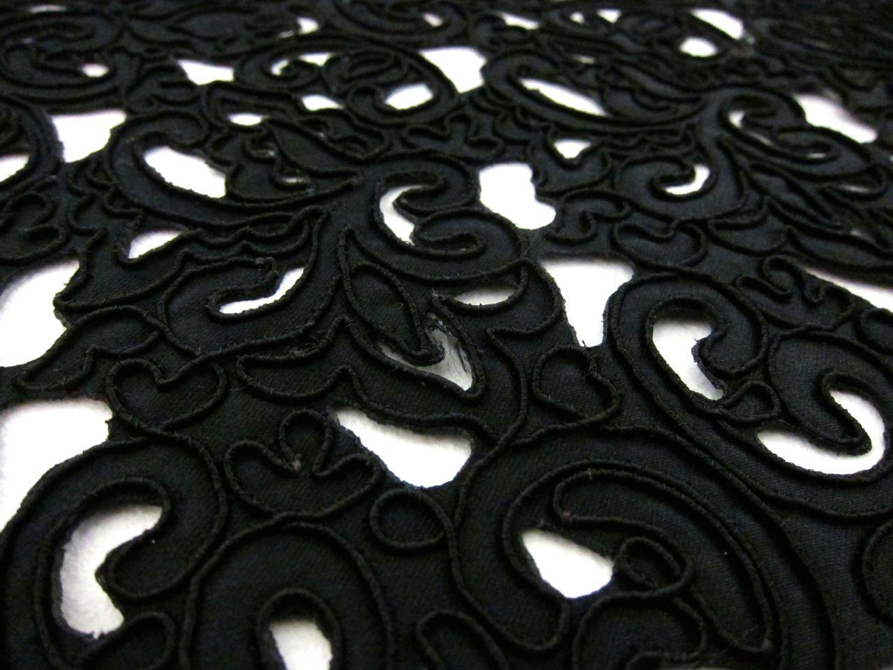Laser Cut Corded Satin 2