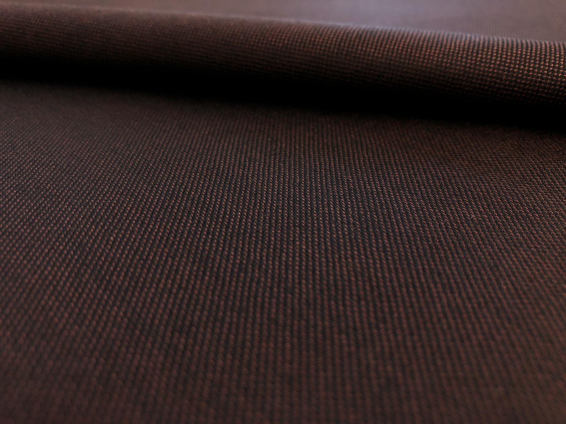 Wool Silk Blend Sharkskin Suiting in Bronze0
