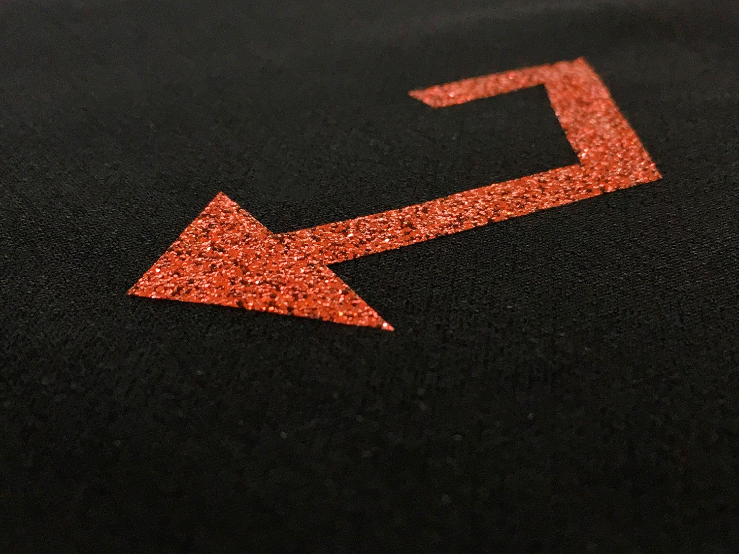 Heat Transfer Polyester Glitter Adhesive in Orange3