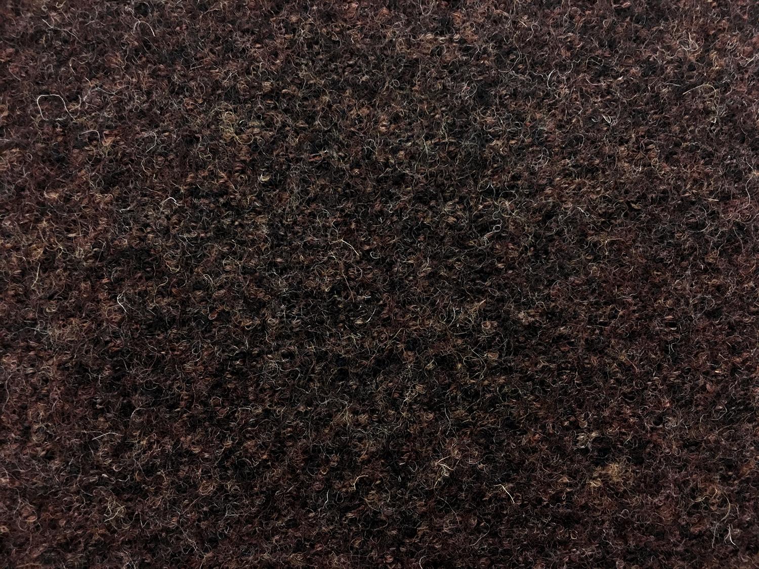 Imported Boiled Wool in Heather Brown