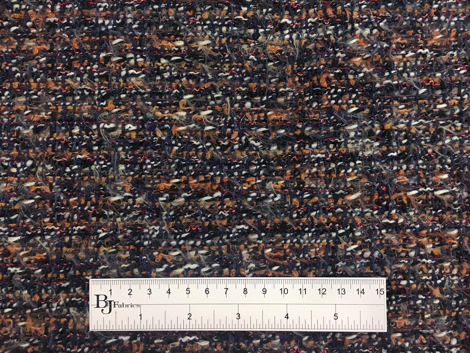 Lesage Cotton Blend Tweed in Navy and Multi2