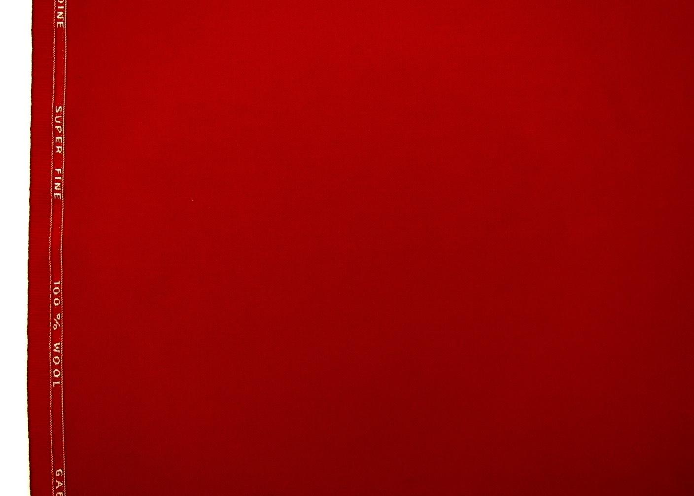 Wool Gabardine in Red0