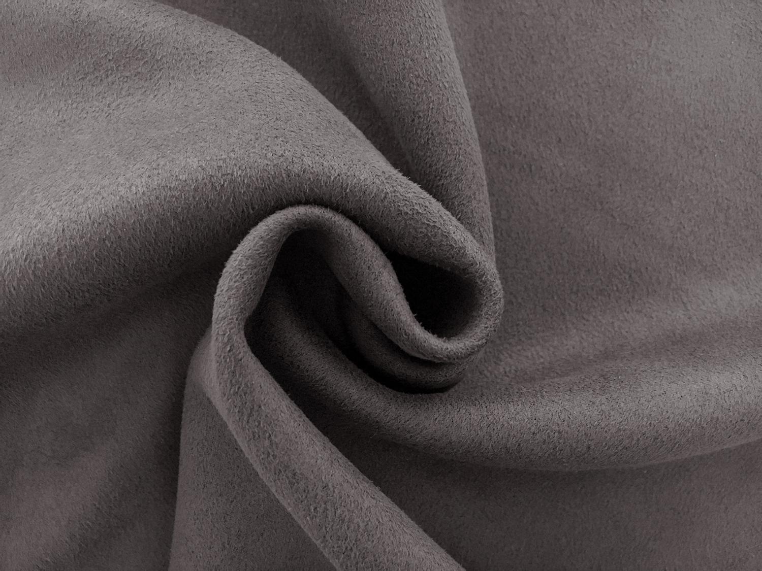 Stretch Suede with Scuba Backing in Charcoal2