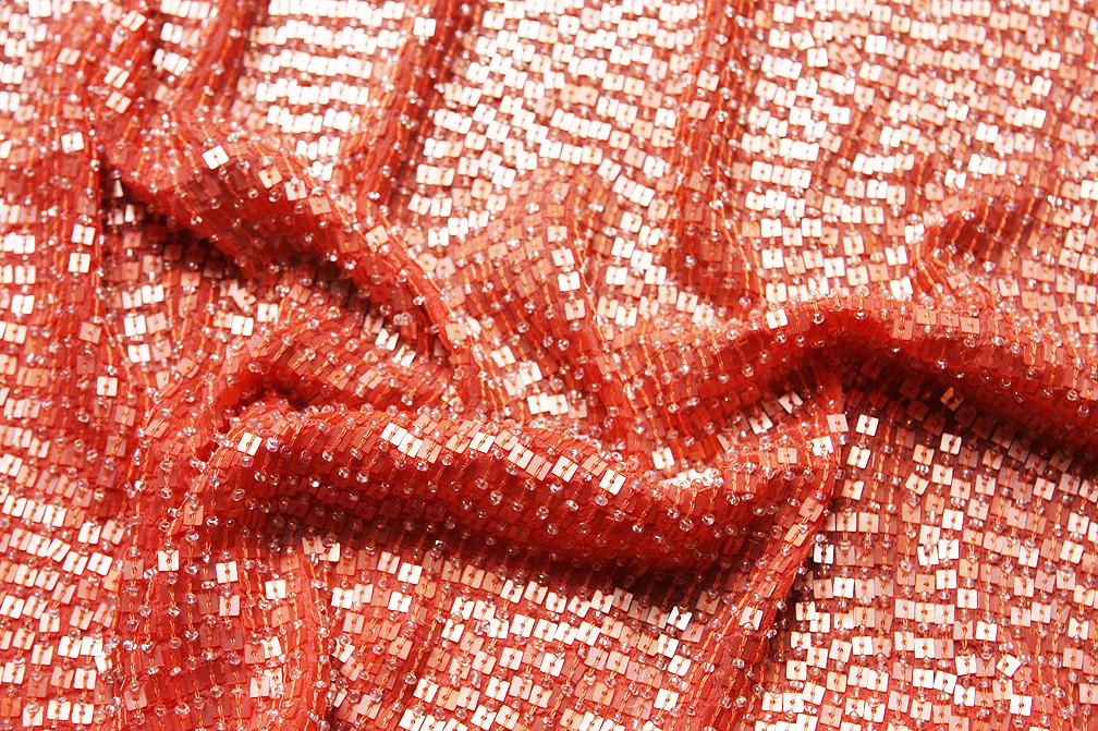 Sequins on Silk Chiffon3