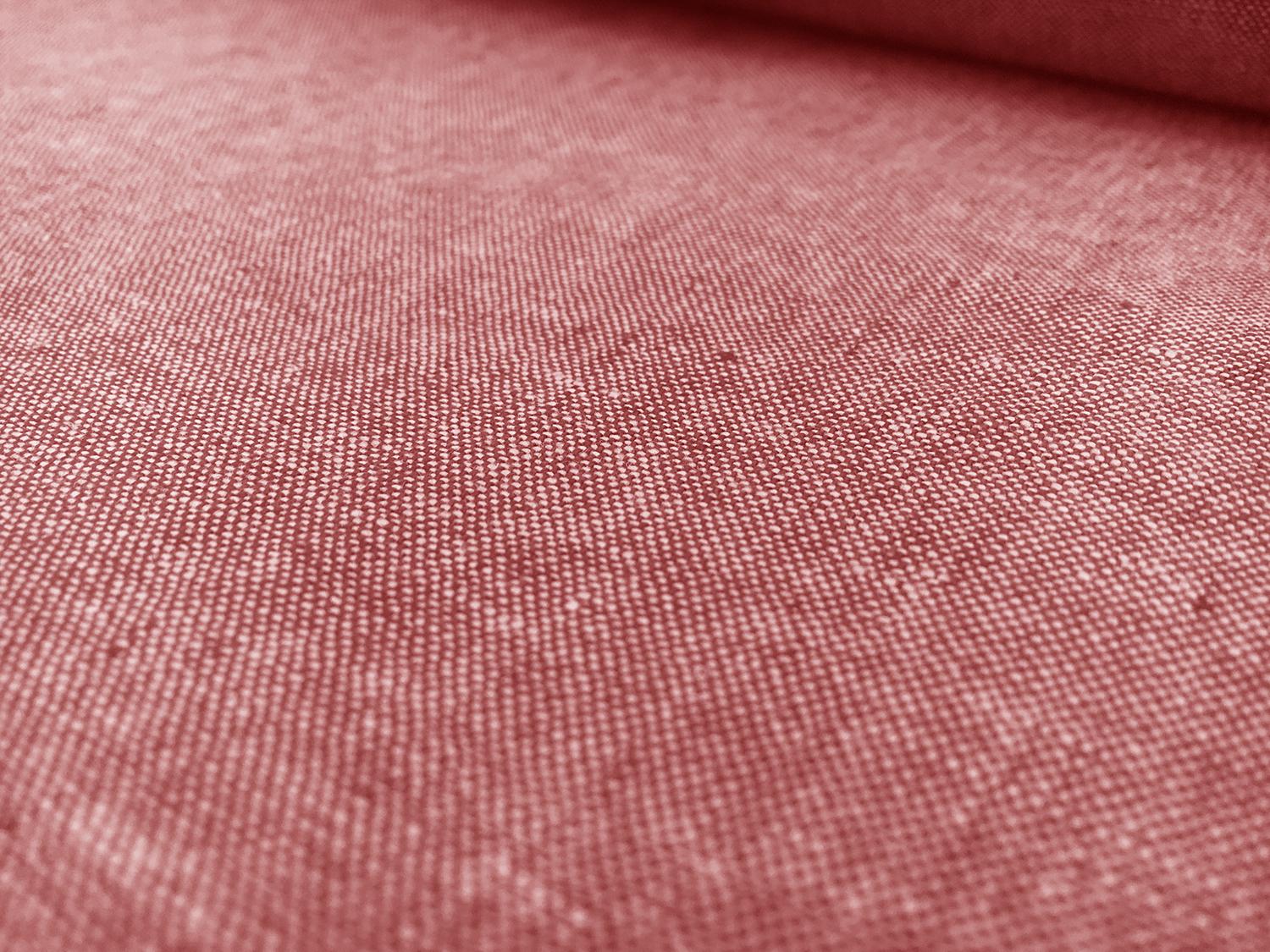 Yarn Dyed Linen Cotton Blend in Red0